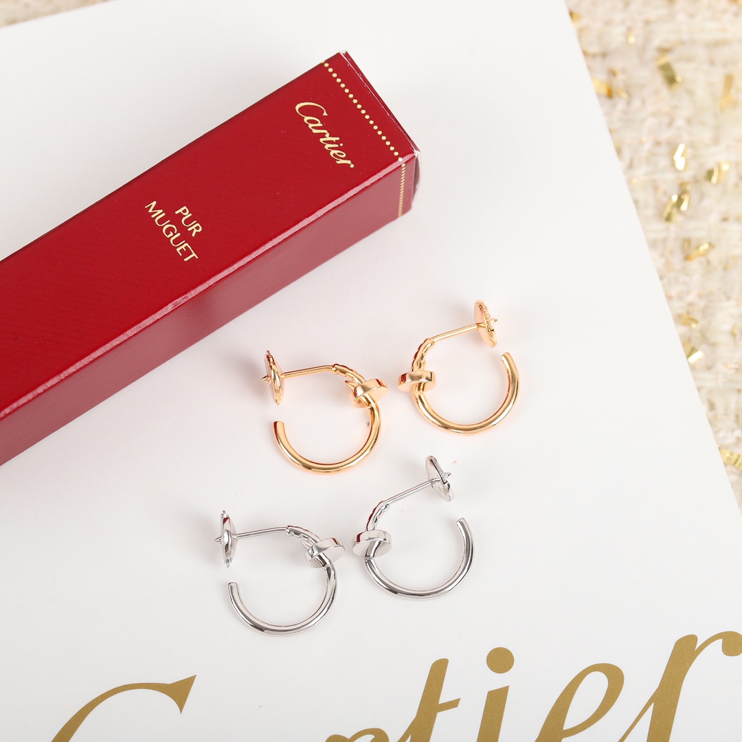 Cartier nail earrings