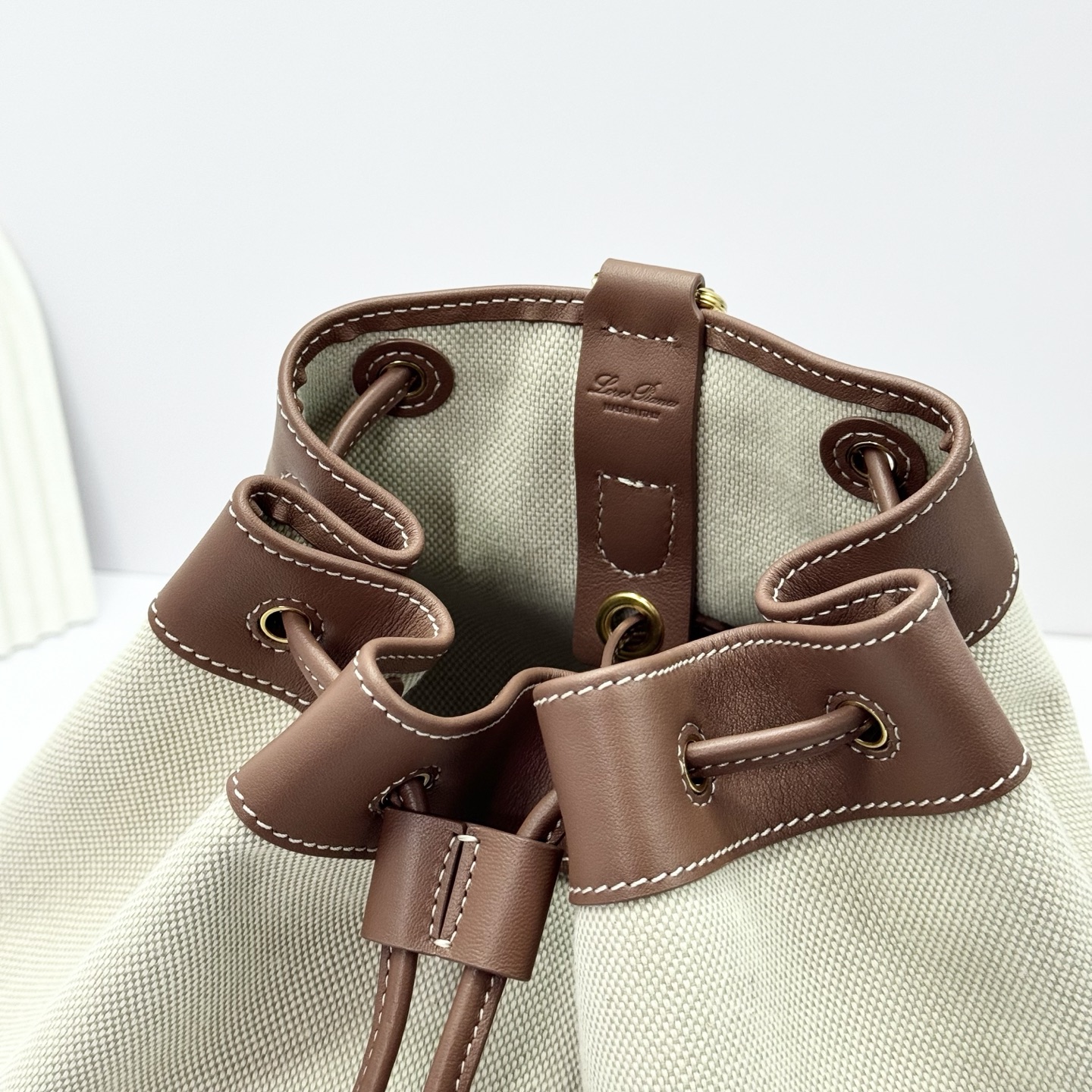 Loro Piana Extra Drawstring Backpack FAP4322