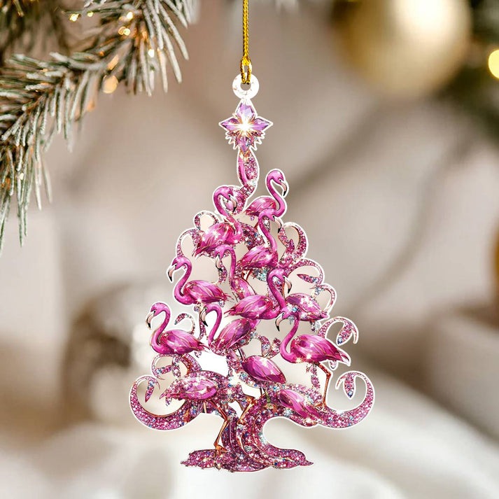 Flamingo Christmas Ornaments