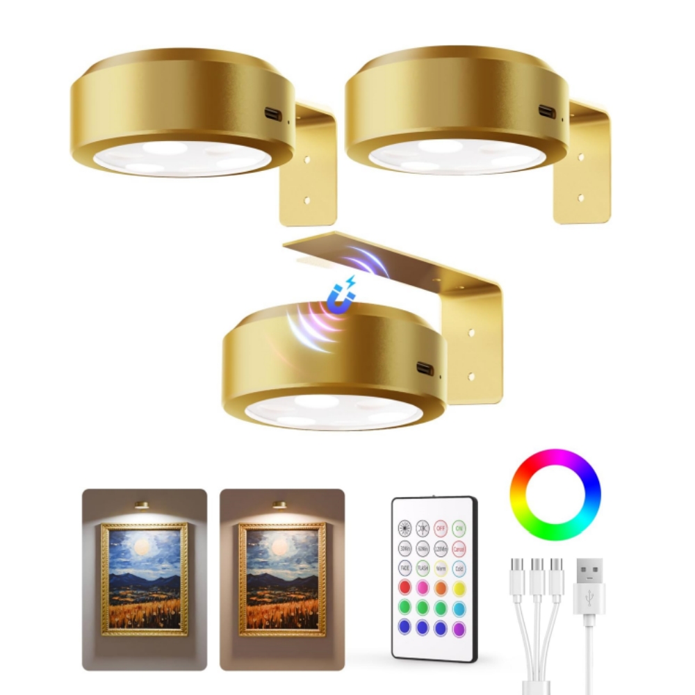 Kids Art Display Magnet Frame With Picture Lights-Fit for hold 50+ pcs A4 or less size artwork