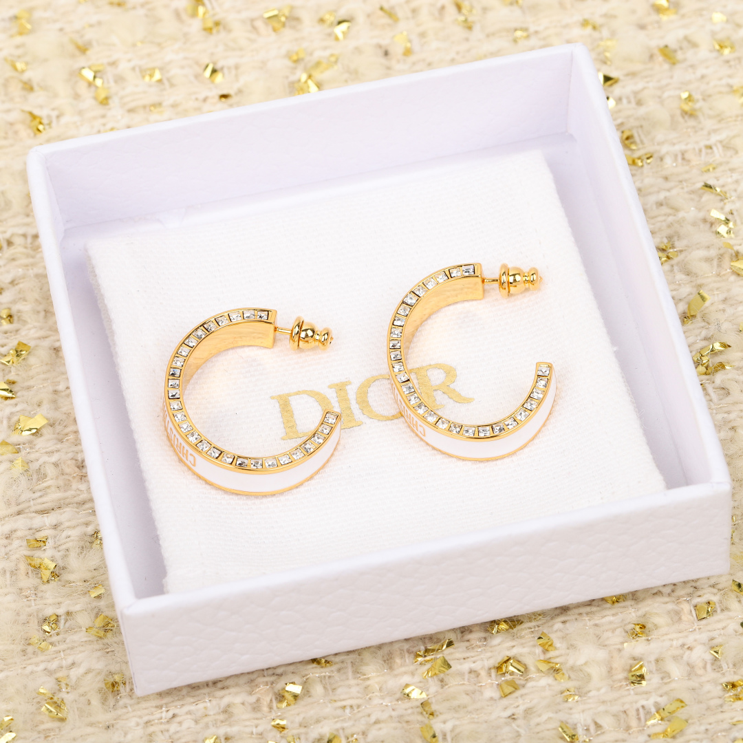 Dior diamond earrings