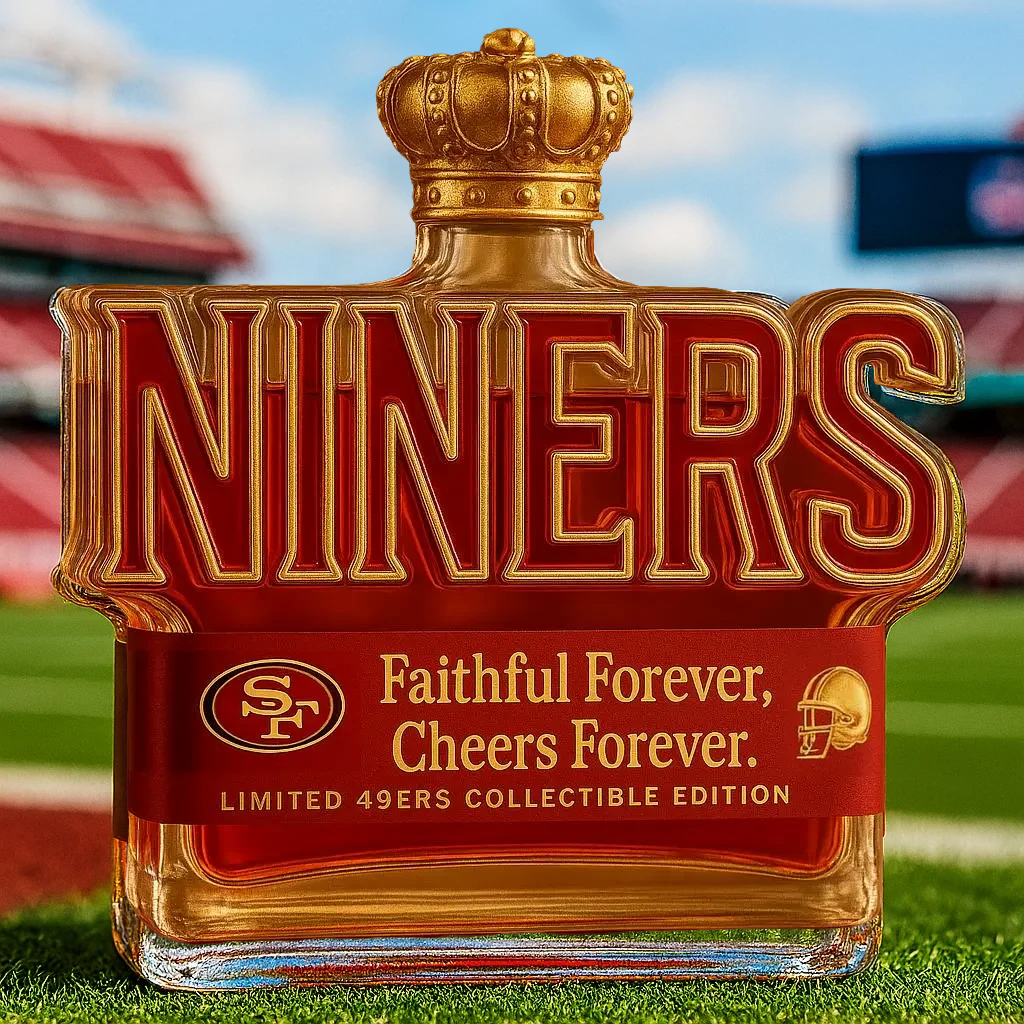 49ers NINERS Amber Decanter