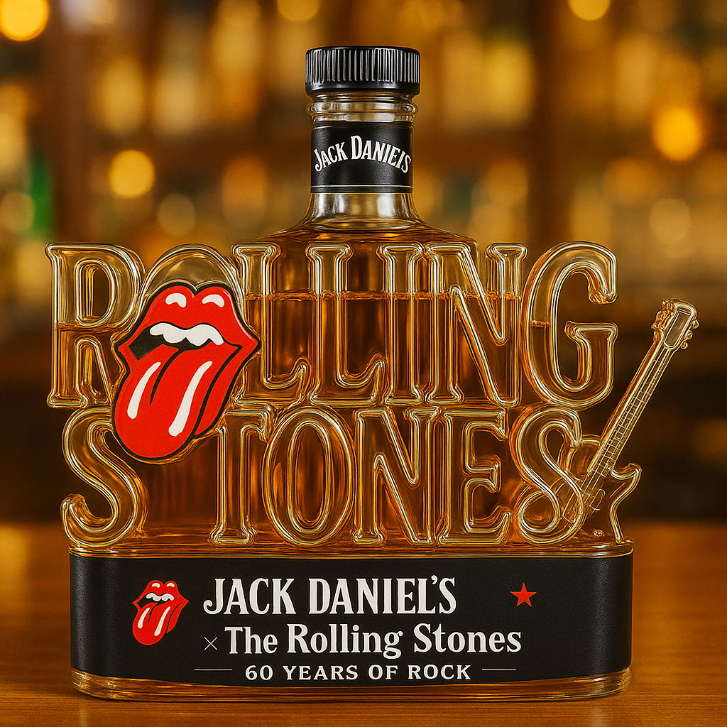Rolling Stones 60th Anniversary Whiskey Bottle