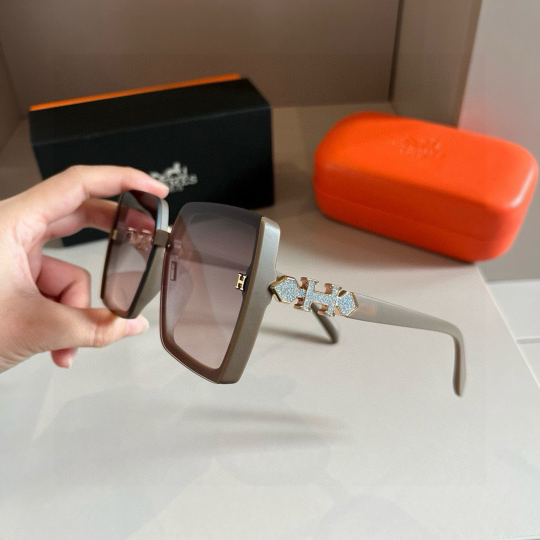 Hermes Square Frame Sunglasses