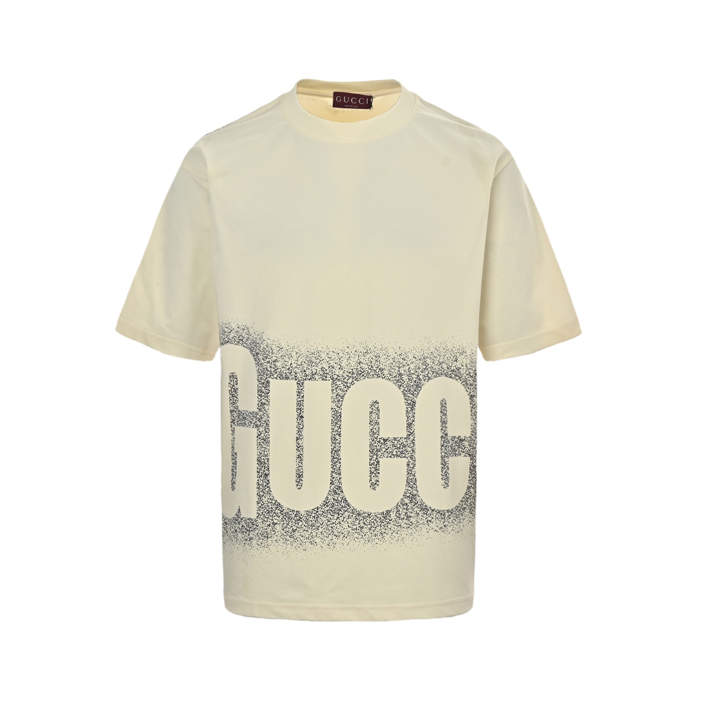 Gucci 25ss inkjet large letter logo print short sleeve