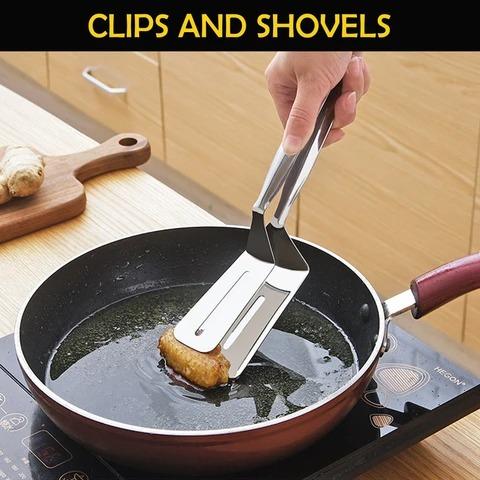 (⚡Last Day Flash Sale-50% OFF) Stainless Steel Double-Sided Shovel Clip-BUY 2 GET 1 FREE TODAY!