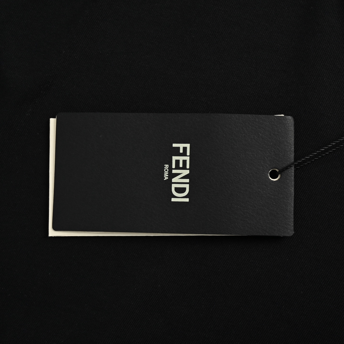 Fendi leather trim zip pocket short sleeve
