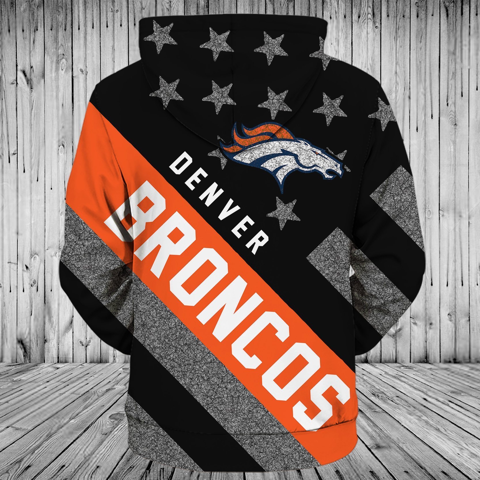 BRONCOS HOODIE 3D 100