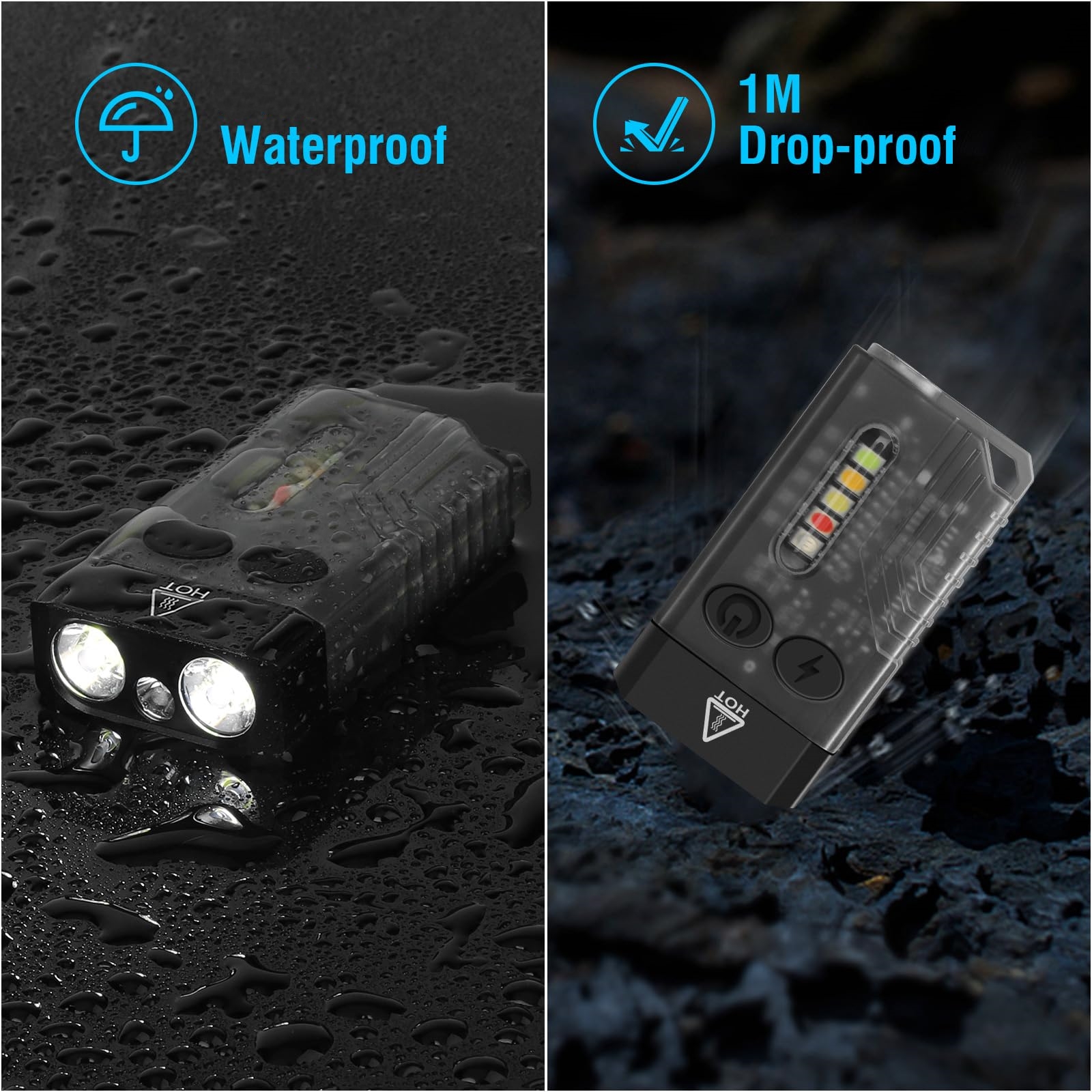 Super Bright Small EDC Flashlight-New Mini Pocket Keychain Flashlights