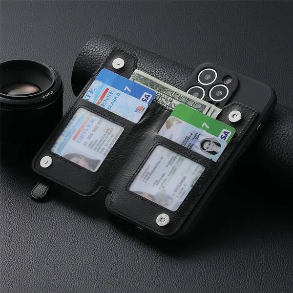 🔥Last Day Promotion-50% OFF🔥Magnetic Liquid Silicone Shell With Zipper Wallet