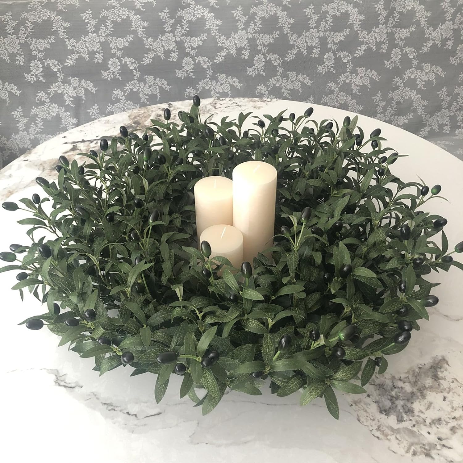 👍Last Day Promotion 60% OFF💥26-28 Inch Olive Wreaths for Front Door for All Seasons