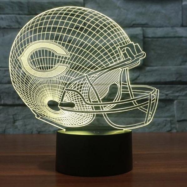 CHICAGO BEARS 3D LED LIGHT LAMP