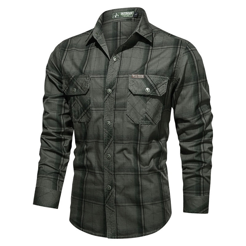 Plaid Elegance Men's Shirt