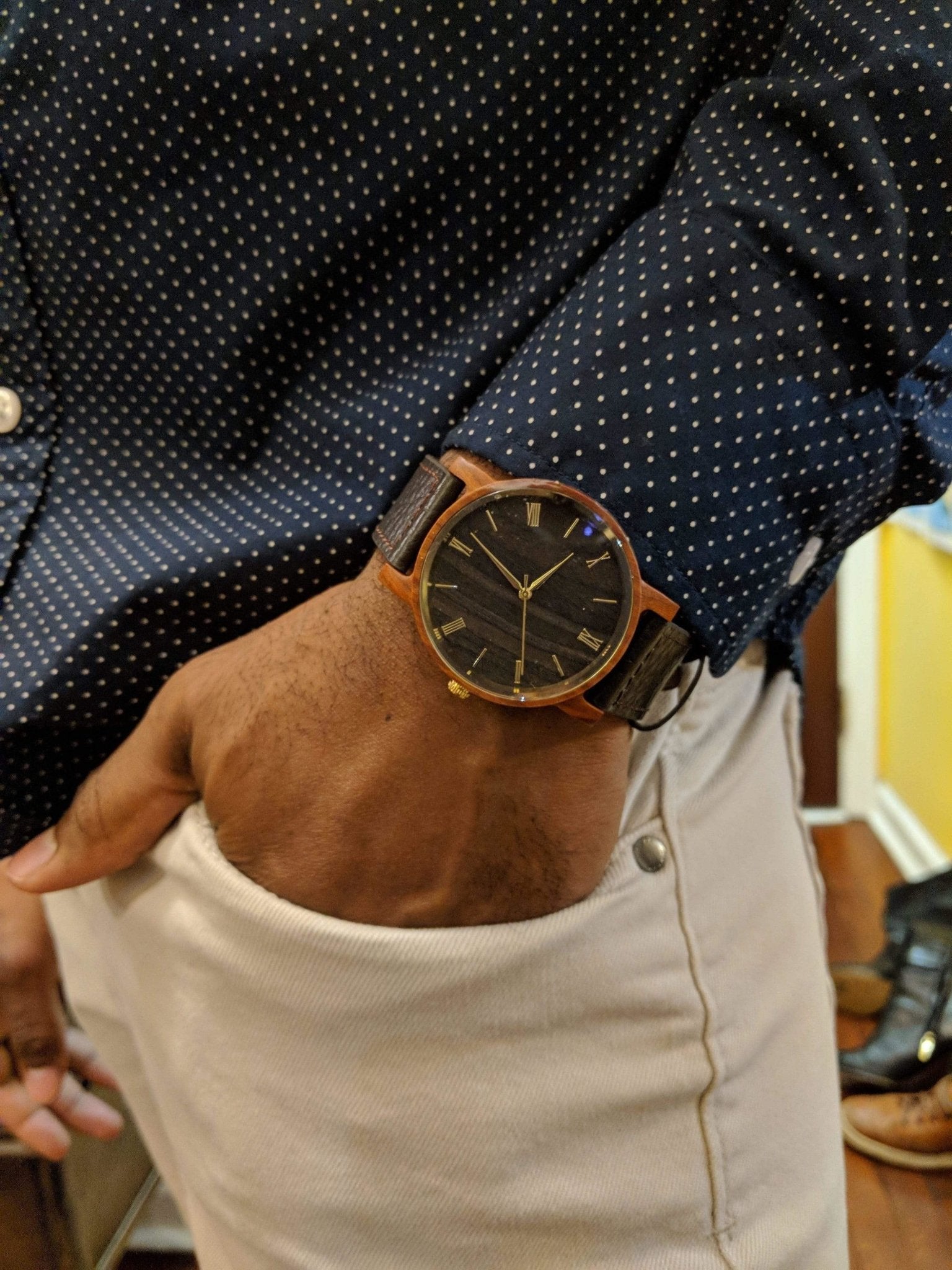 Wooden Watches Red Arce