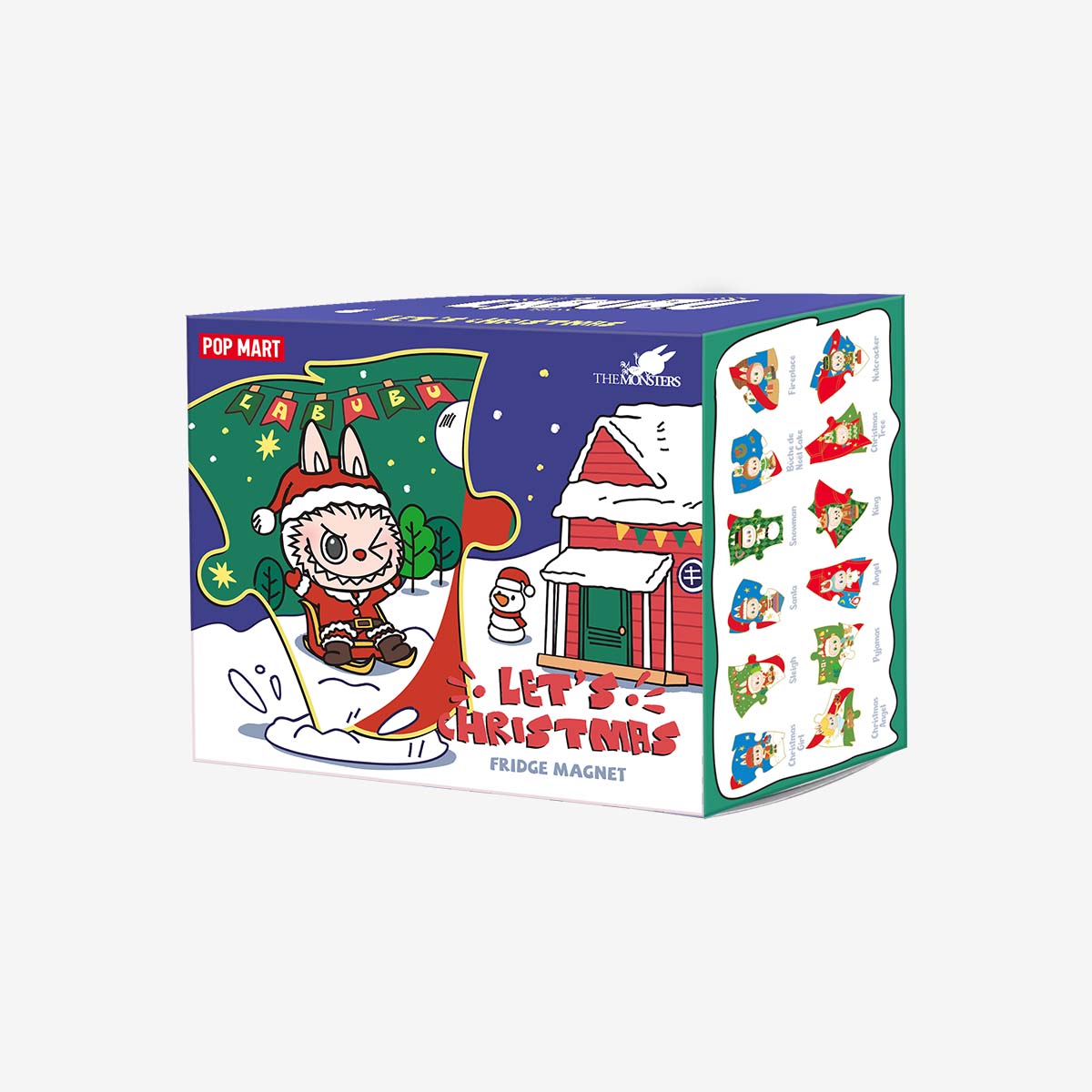 POP MART THE MONSTERS Let's Christmas Series-Fridge Magnet  [1 Blind Box]