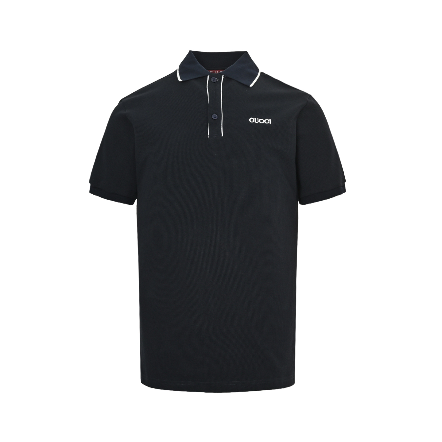 Gucci 25ss embroidered small logo Polo short sleeve