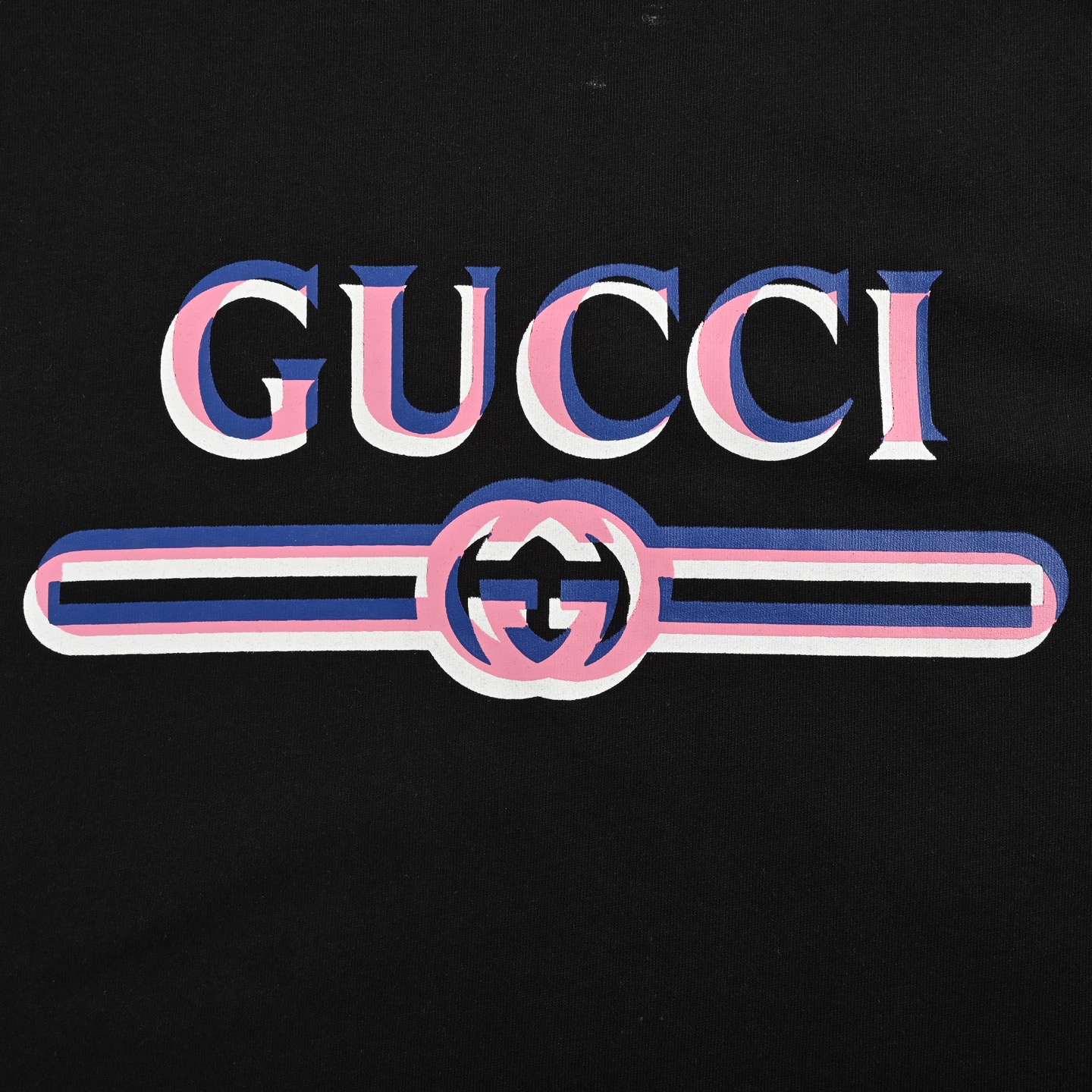 Gucci 25ss double-shadow lettering short-sleeve