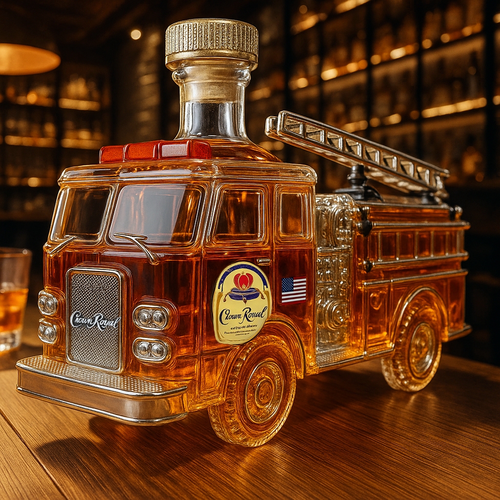Fire Truck Whiskey Bottle
