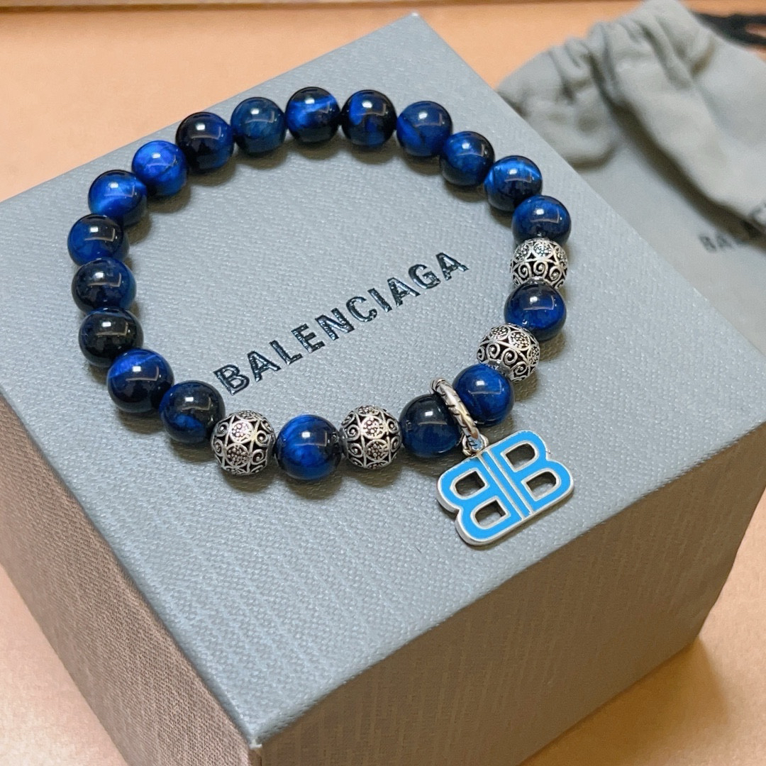 Balenciaga Tiger Eye Thai Silver Style Bracelet