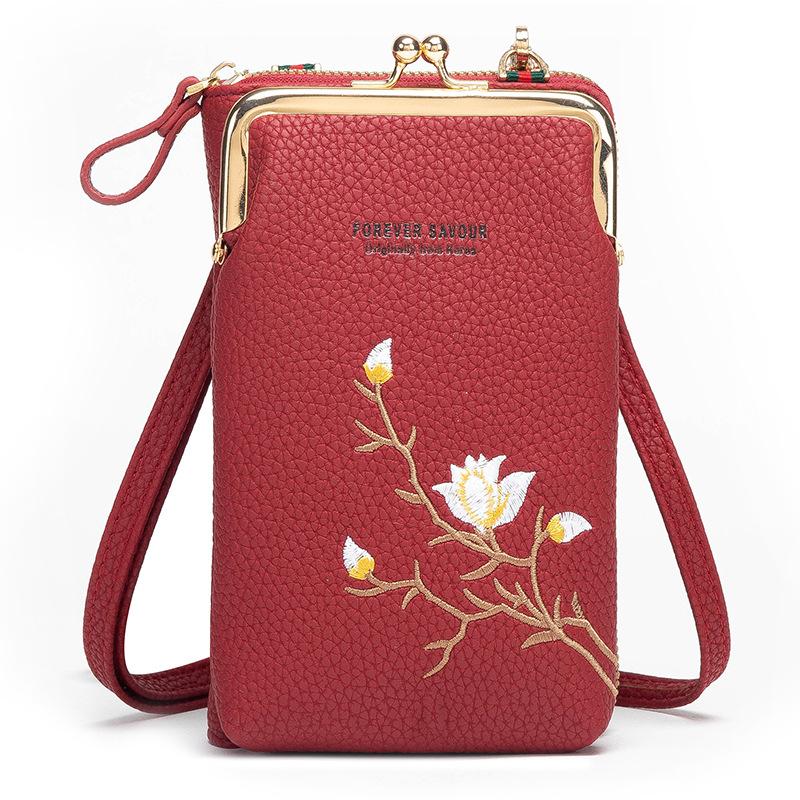 🔥Last Day 50% OFF🔥2025 Women's Versatile Embroidered Mobile Phone Bag