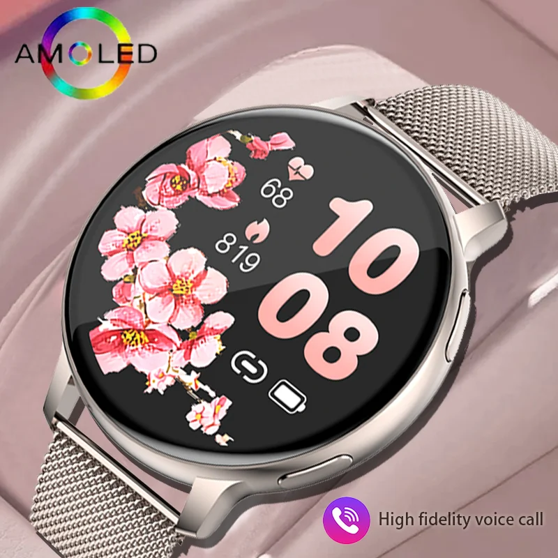 2023 New Women's Bluetooth Call Smartwatch 1.39inch full screen touch heart rate Blood pressure monitoring waterproof smartwatch