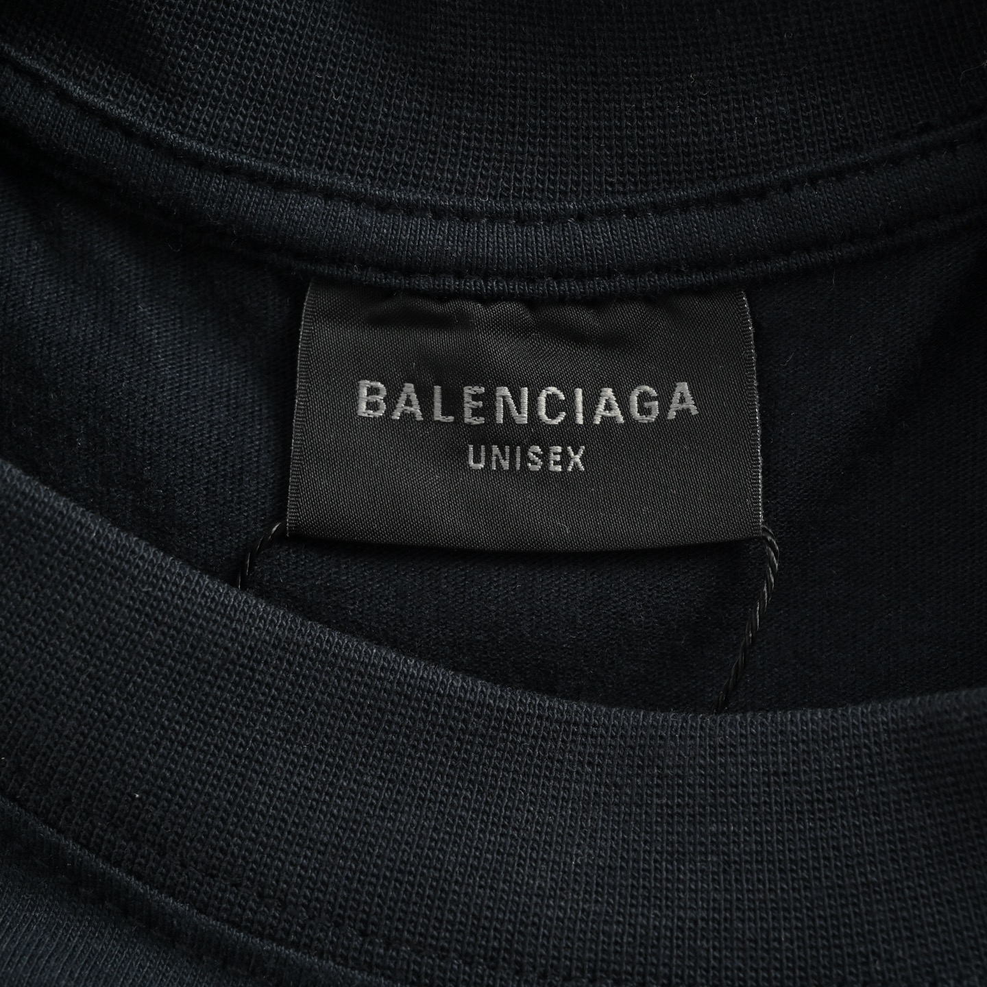 Balenciaga 25ss shoulder strap double ring embroidered short sleeves