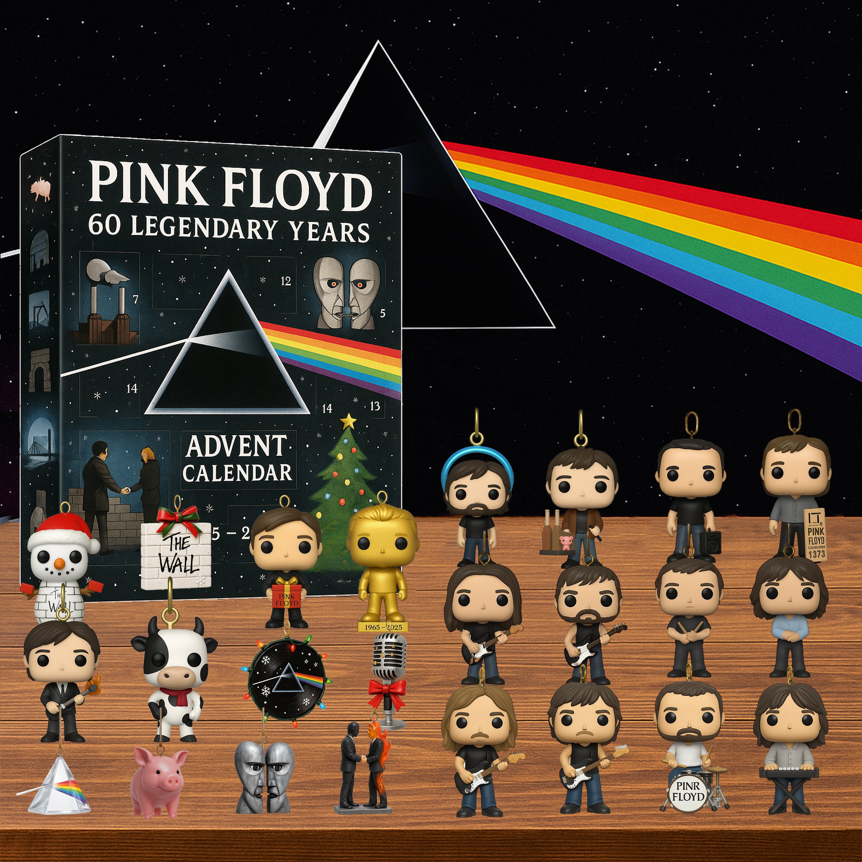 Pink Floyd “60 Legendary Years” Advent Calendar (1965–2025)