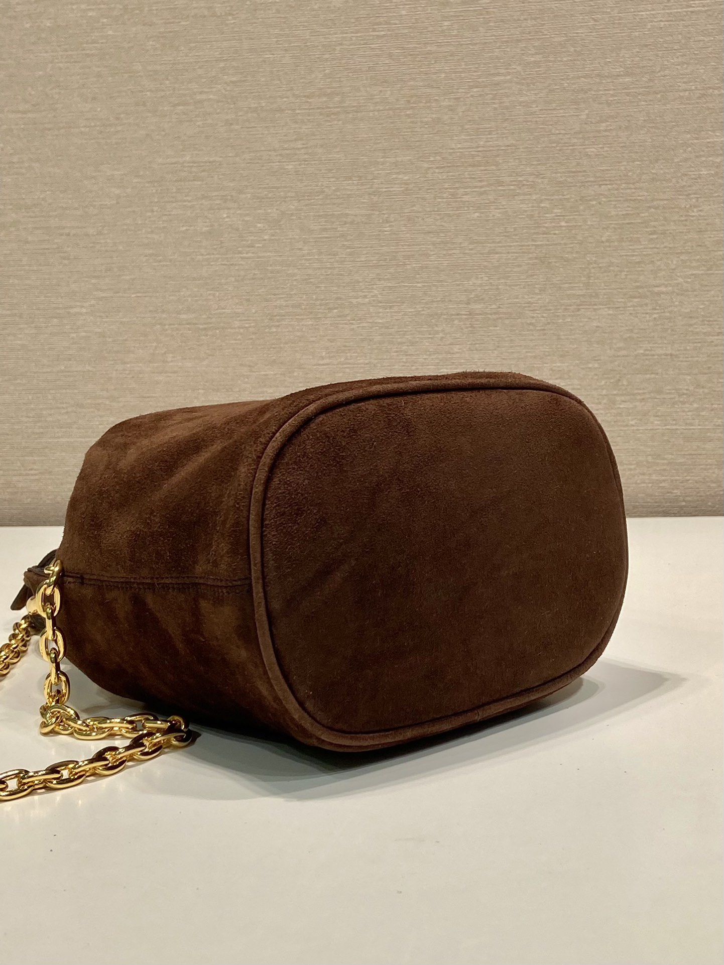 Prada Suede Bucket Bag 1BC227