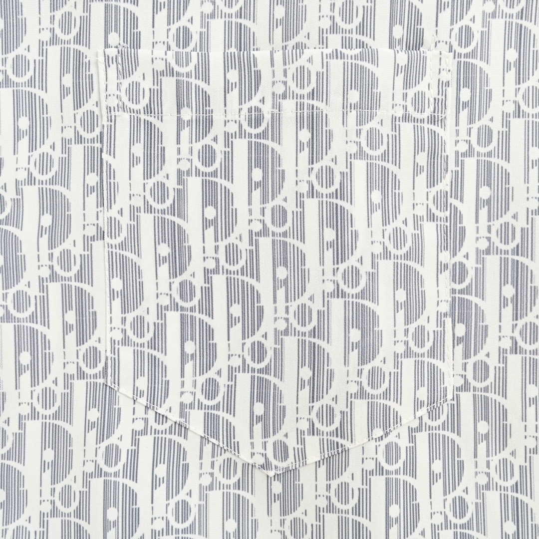Dior 24ss full print monogram short sleeve shirt