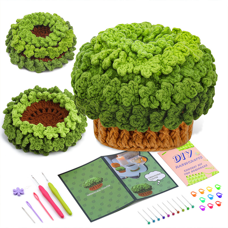 🔥Last Day 50% OFF🔥Crochet Flower Kits Coasters For Beginners📦BUY 2 GET 10% OFF & FREE SHIPPING NOW