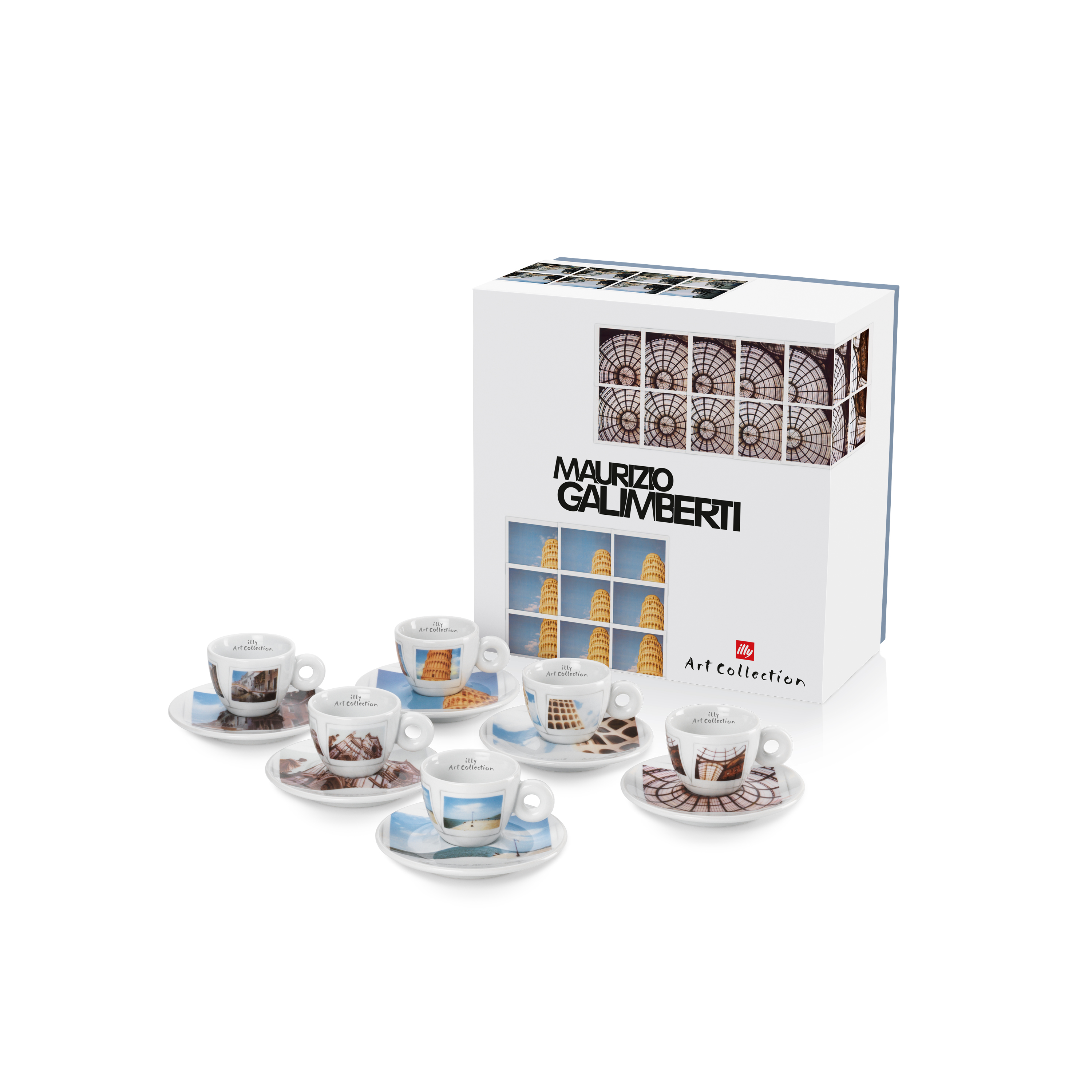illy Art Collection Maurizio Galimberti - Set of 6 Espresso Cups