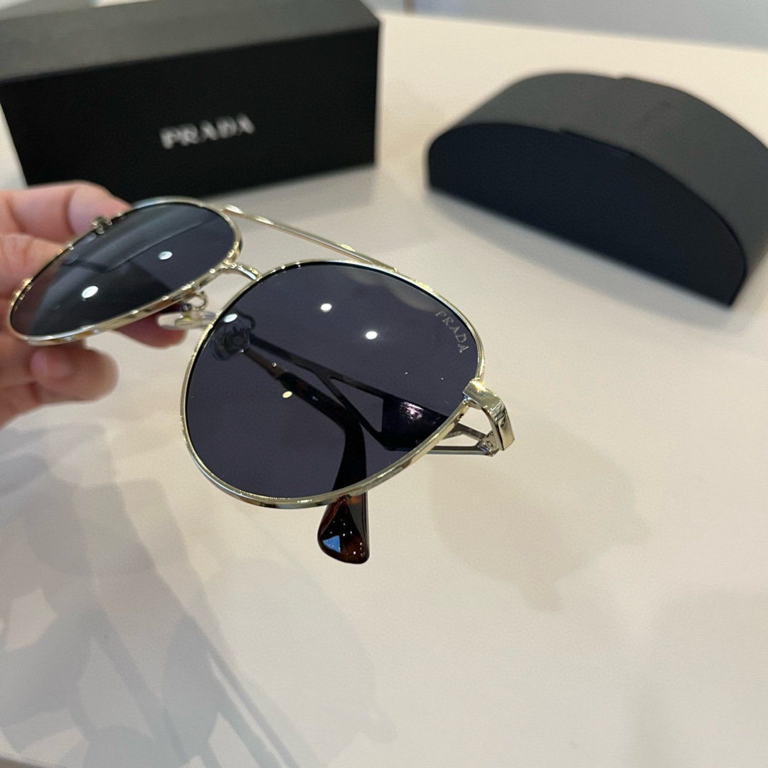 Prada round frame sunglasses