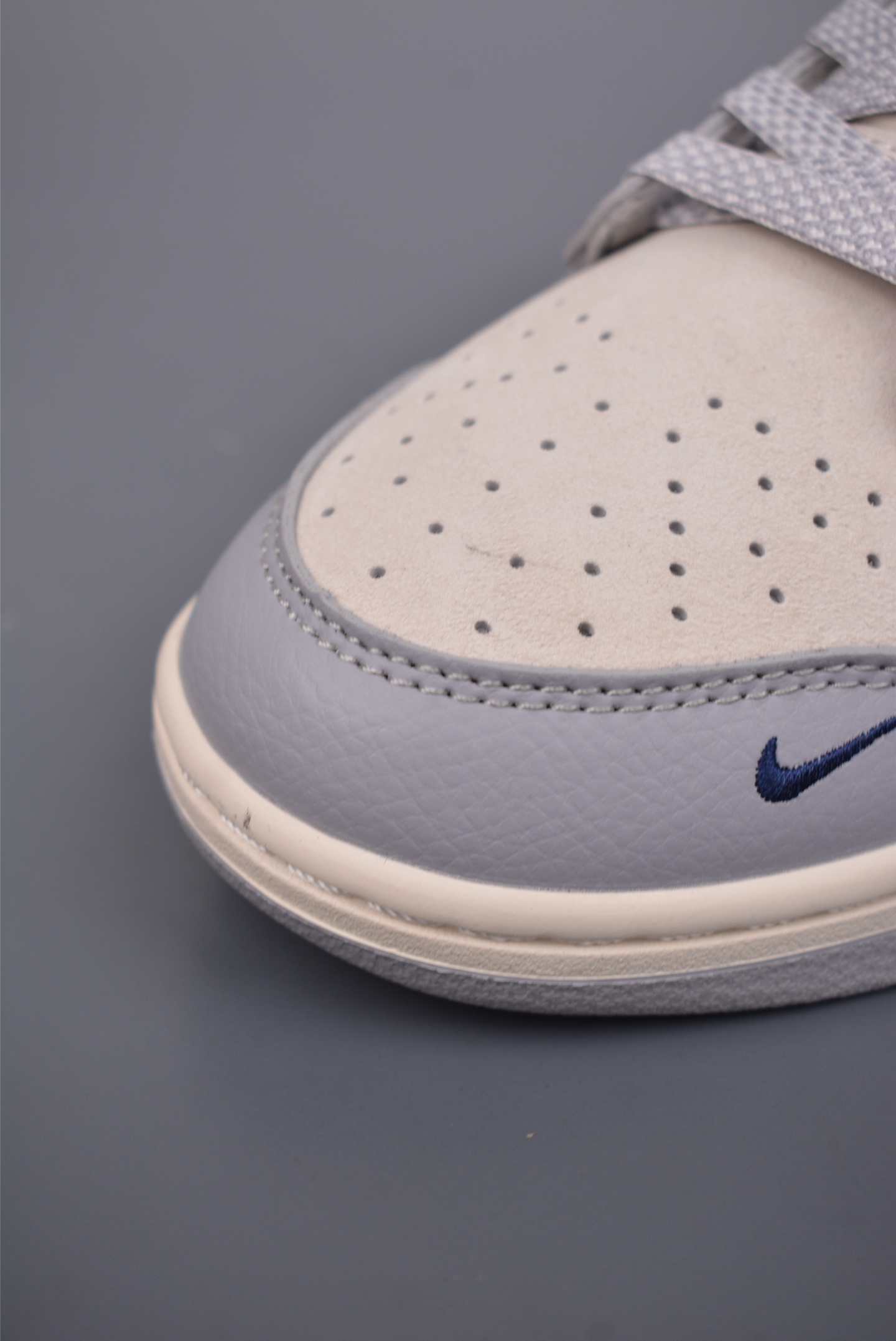 Stussy x Nike By You SB Dunk Low Retro SP Grey Blue Off-White Embroidery DM6868-019