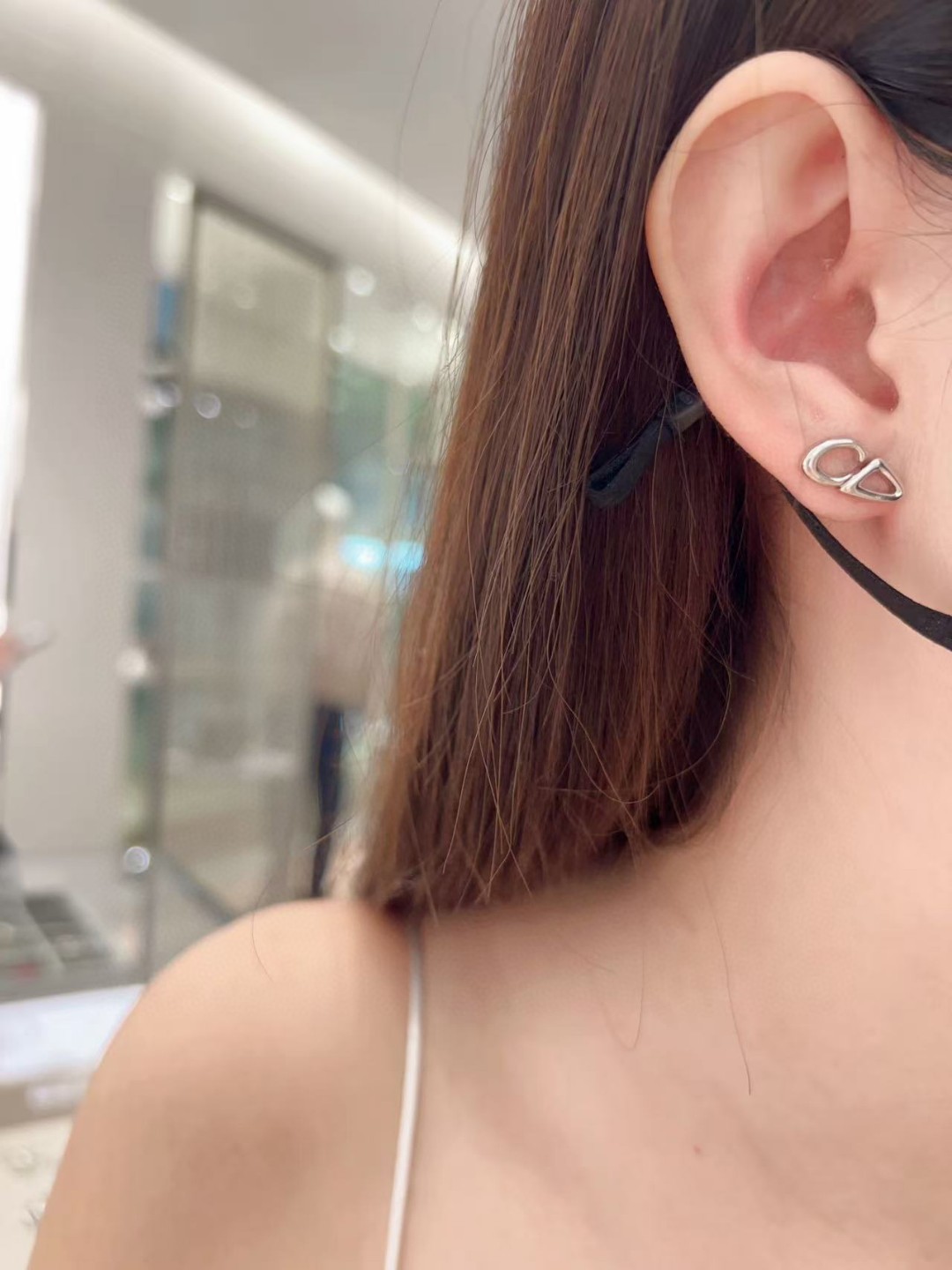 Dior CD three-piece earrings