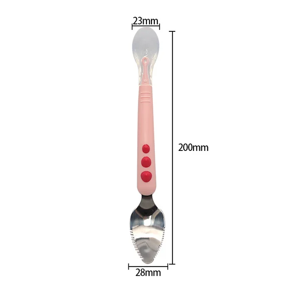 🔥Last Day 50% OFF🔥Baby Double Head Scraping Fruit Spoon