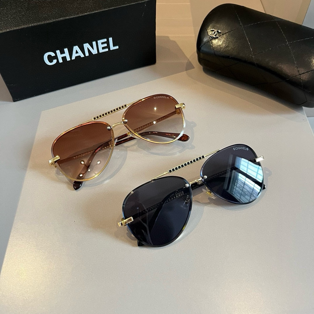 Chanel round frame sunglasses