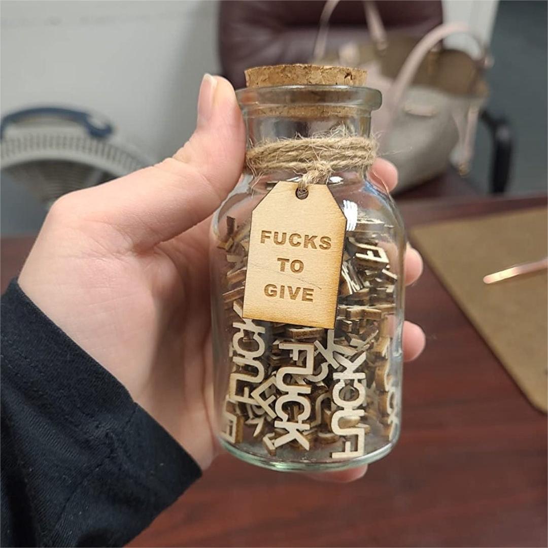 Jar of Fucks Gag Gift Jar (5oz) | Use Your Fucks Wisely