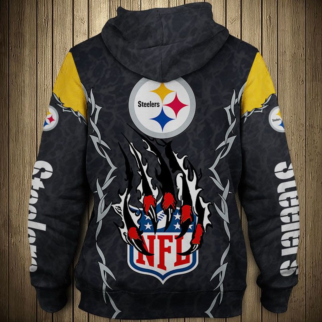 PITTSBURGH STEELERS 3D HOODIE PPSS030