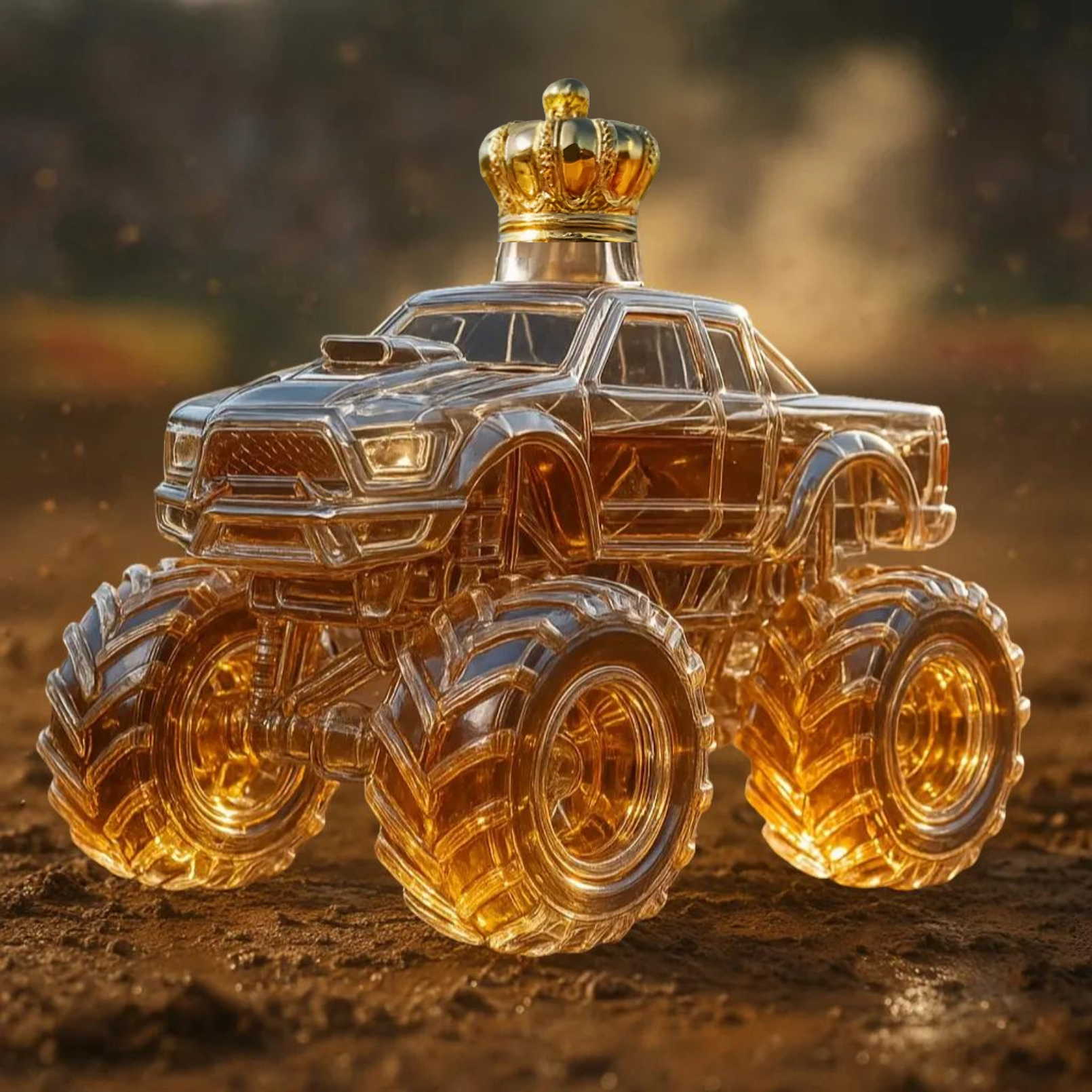 Monster Truck Whiskey Bottle