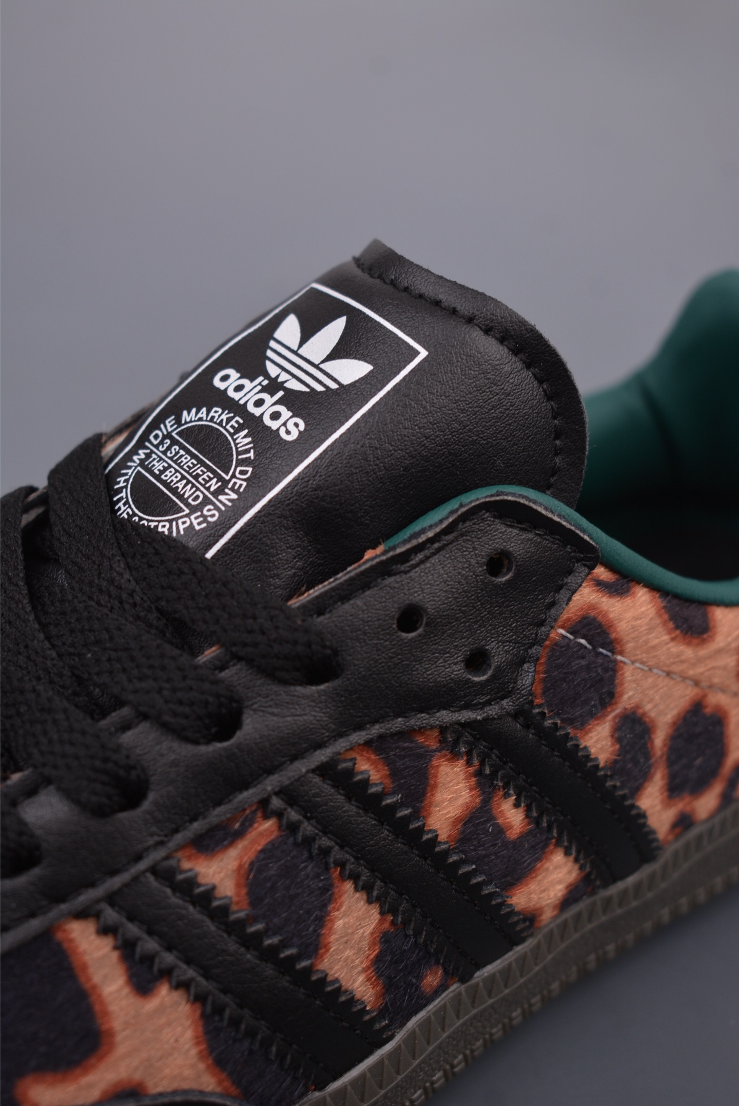 Adidas Originals Samba OGBlack Green Leopard JI3215