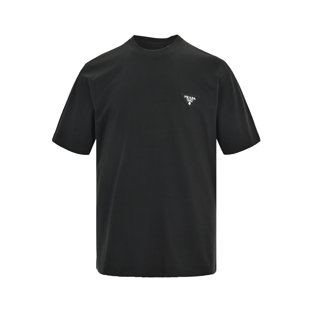 Prada 24ss triangle logo short sleeve