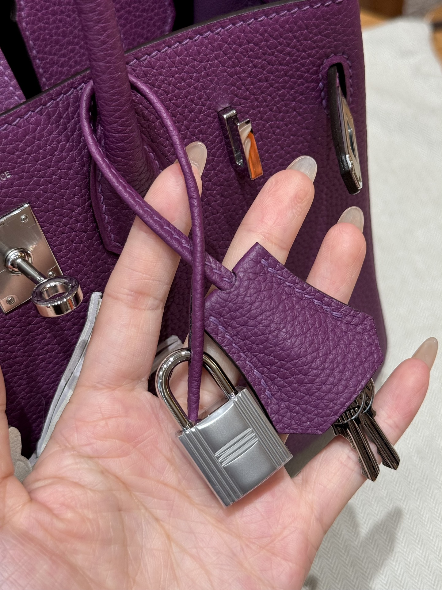 Hermes Birkin P9Anemone Handbag (Handmade to Order)