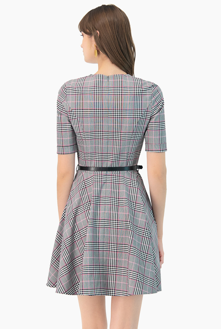 Vestido corto semicircular