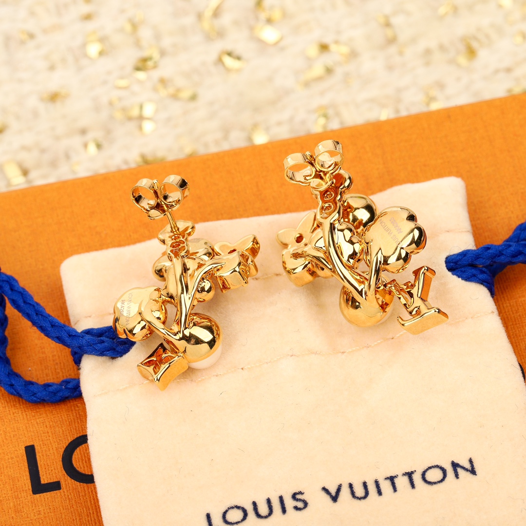 Louis Vuitton Flower Earrings