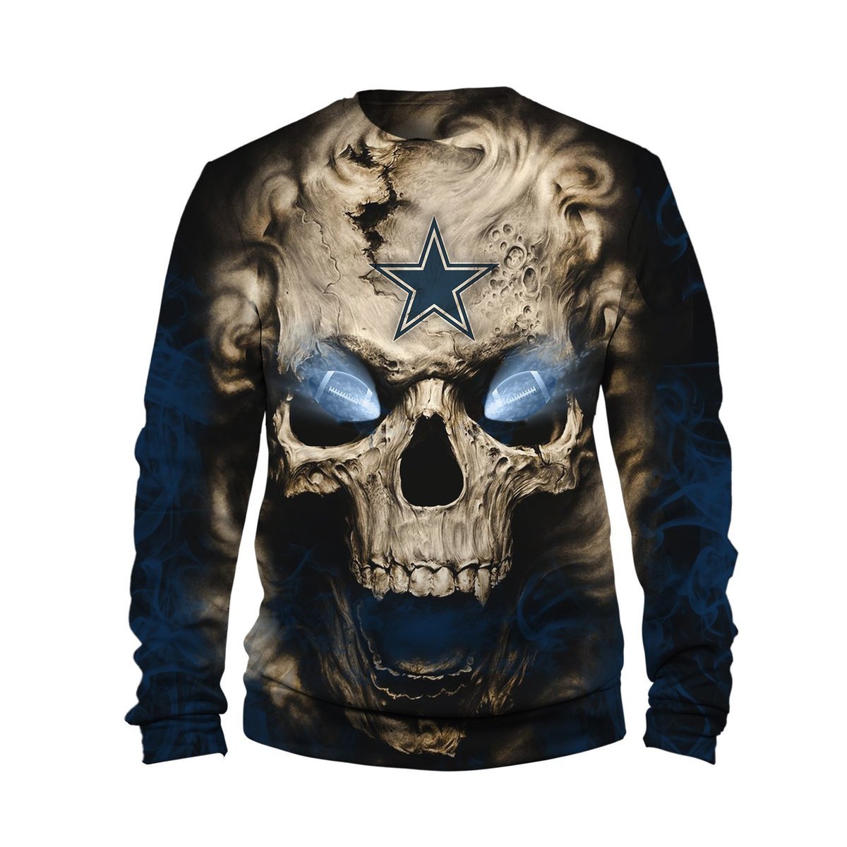 COWBOYS 3D HOODIE SKULL 04
