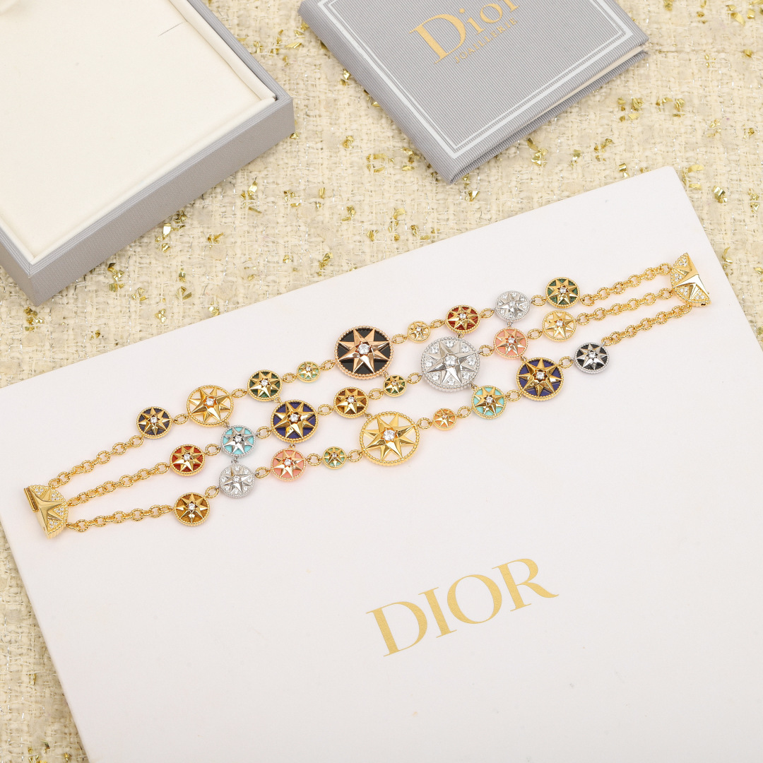 Dior Compass Rose Triple Bracelet