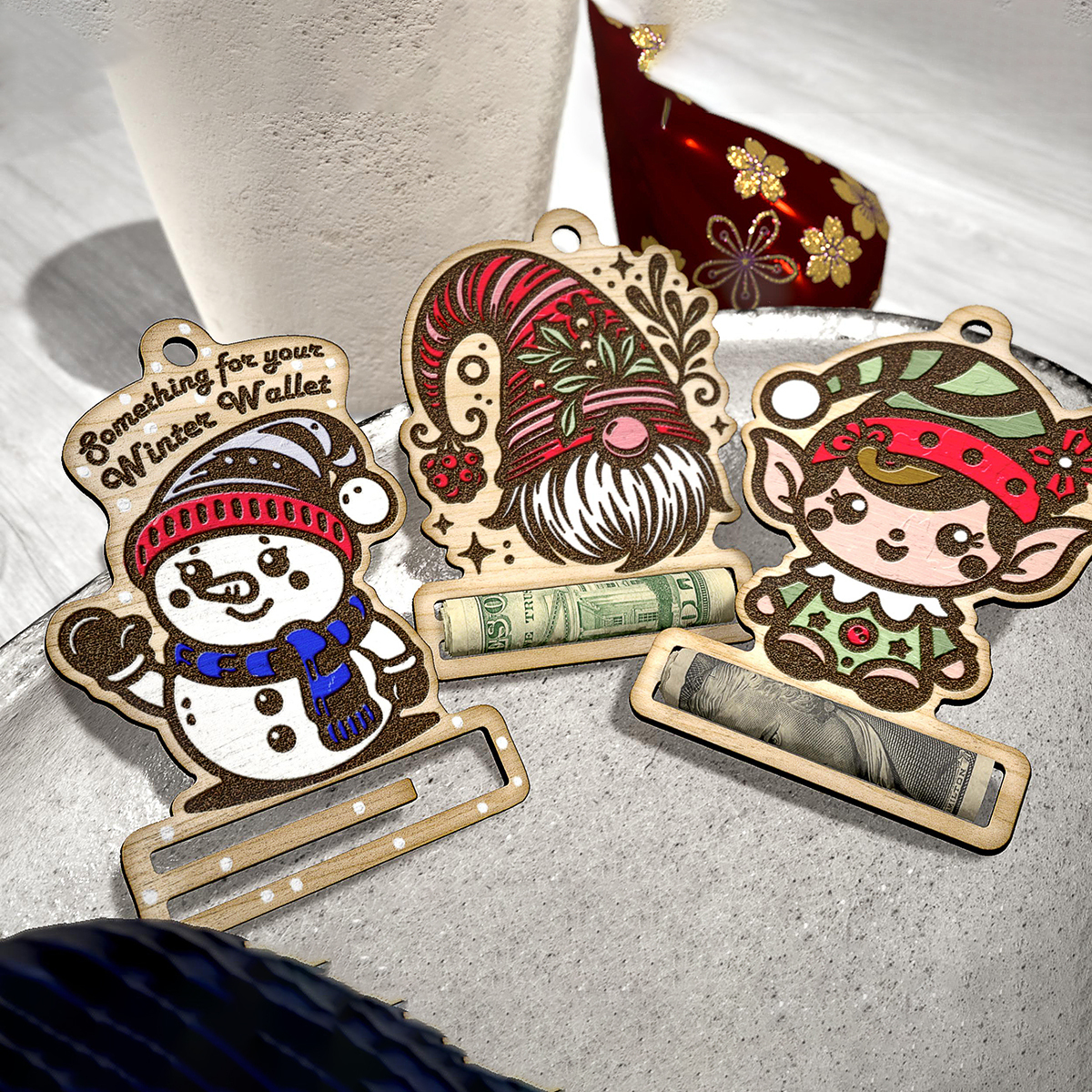 🎄 Early Christmas Sale 🎅 Set of 3 pcs Funny Money Holder