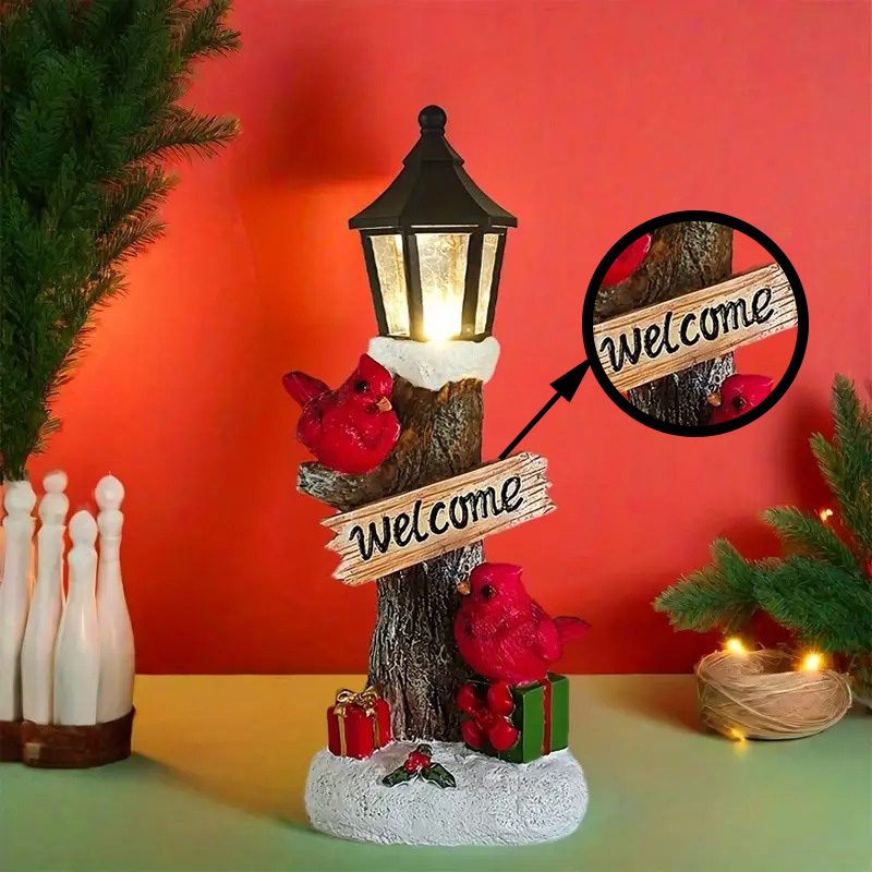 🔥LAST DAY 50% OFF🔥Red Cardinal Christmas Statues with LED Lights