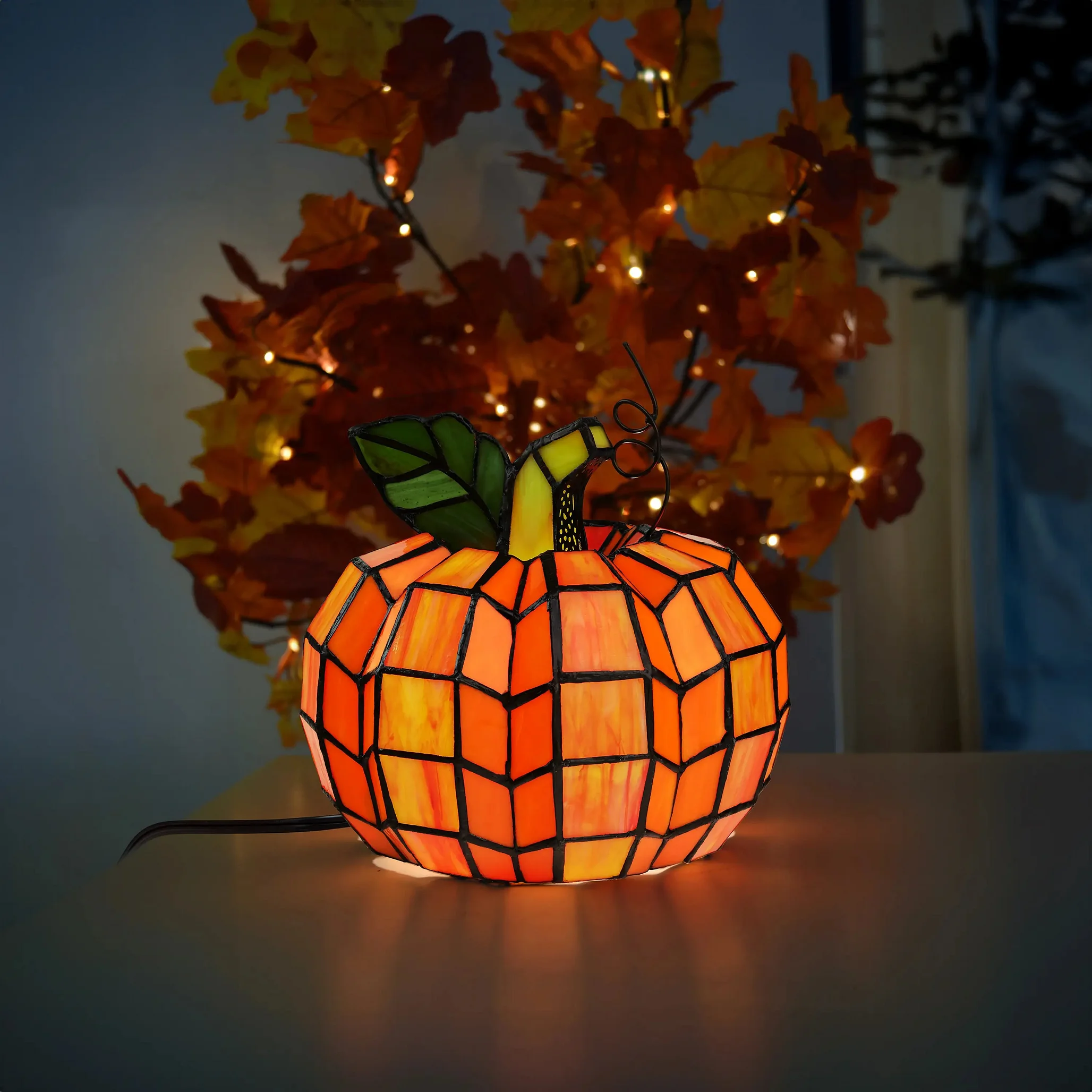 🎃Pumpkin Stained Glass Lamp