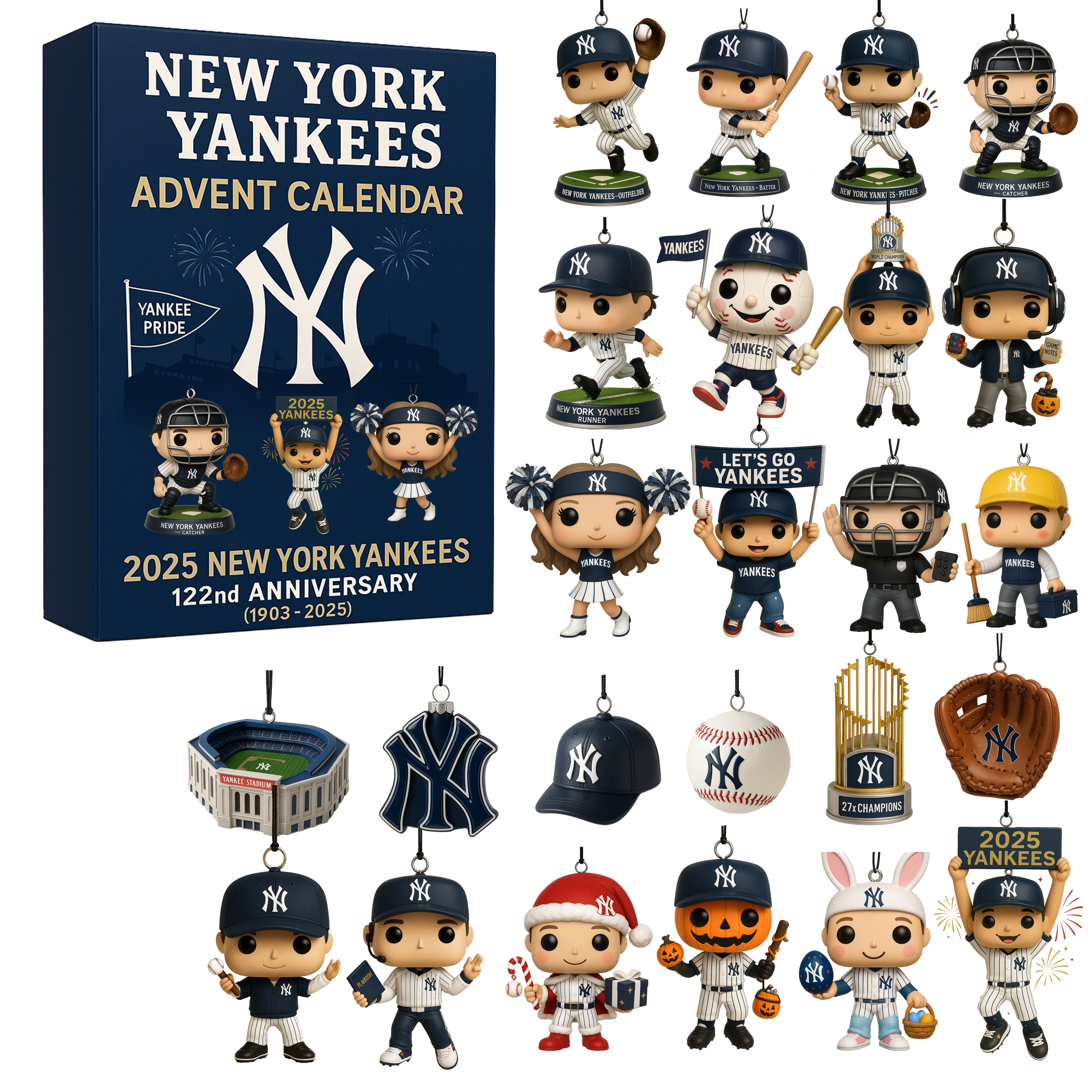 New York Yankees 2025 122nd Anniversary Advent Calendar